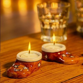 Christmas tea light booties